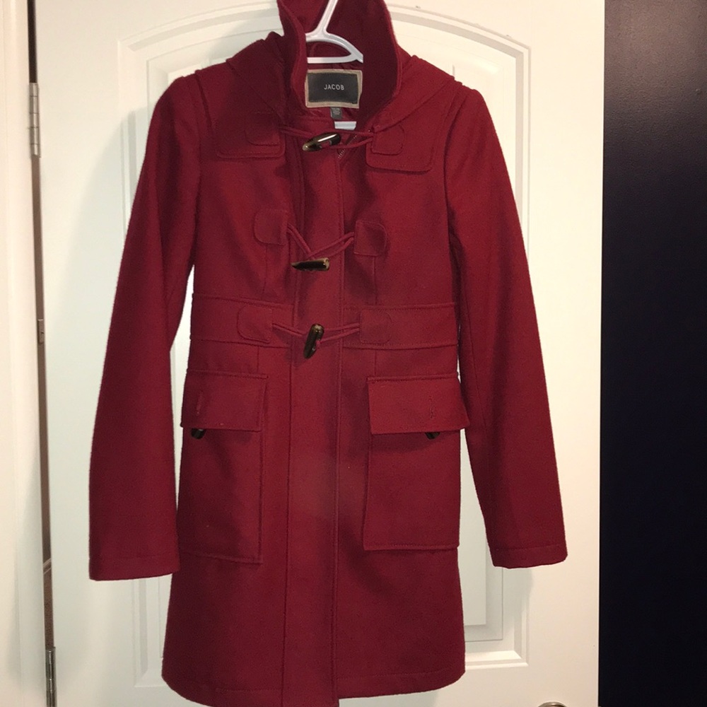 Red peacoat